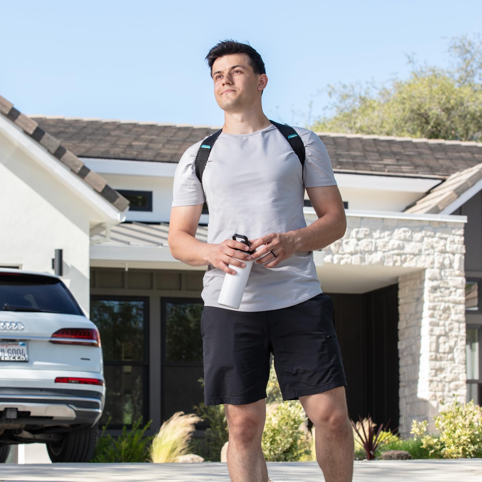 ComfyBrace Posture Corrector-Back Brace for Men 1 Count (Pack of 1), Black