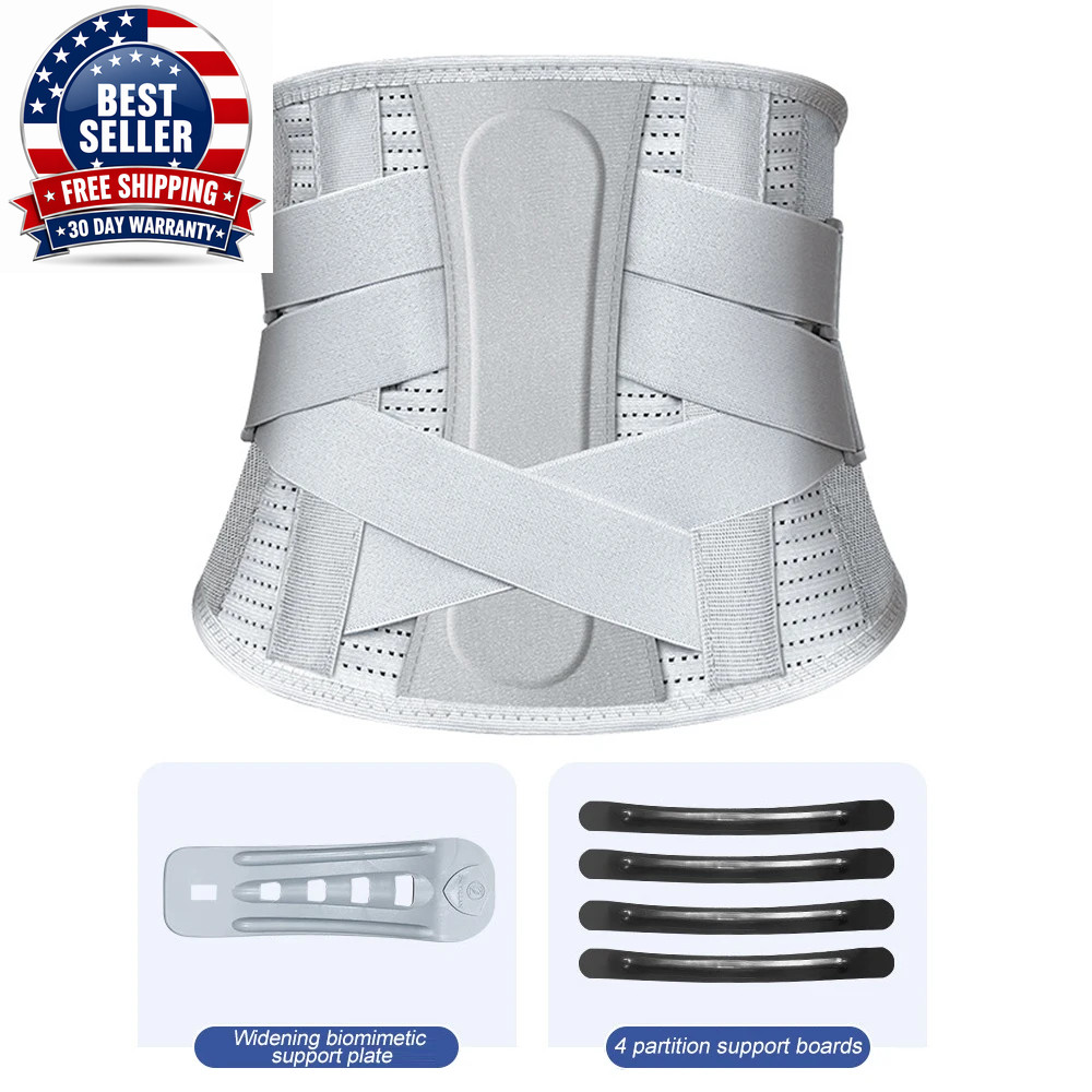 1PC Back Brace for Men Women Lower Back,Adjustable Compression Lumbar Support Be