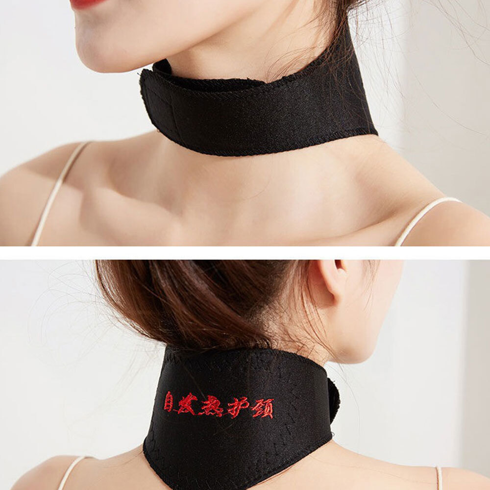 Self-heating Magnetic Neck Brace Support Collar Pain Relief Heat Pad Tourmaline