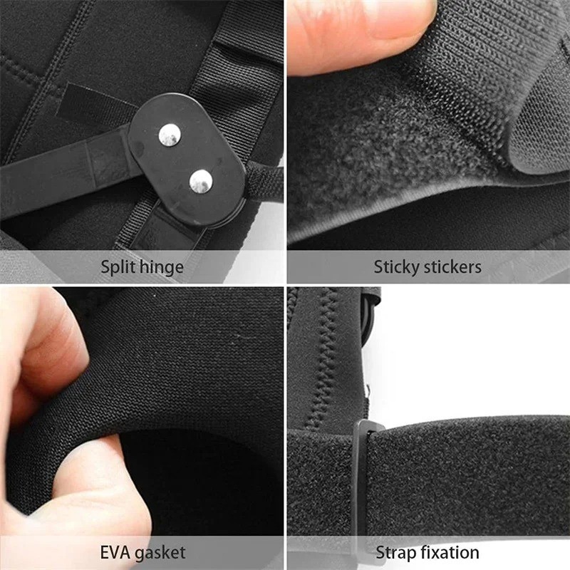 Knee Brace Compression Sleeve Hinged Joint Support Open Patella Stabilizer Wrap