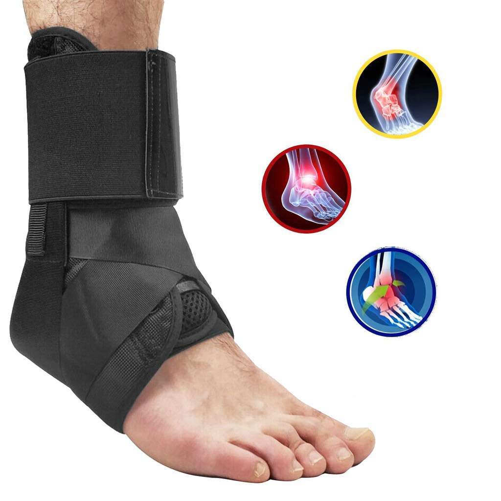 Ankle Brace Support Compression Sleeve Pain Relief Plantar Fasciitis Foot Wrap