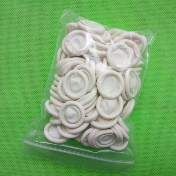 2*100 pcs Disposable Finger Cots Latex Protective Anti Static Fingertips Medium