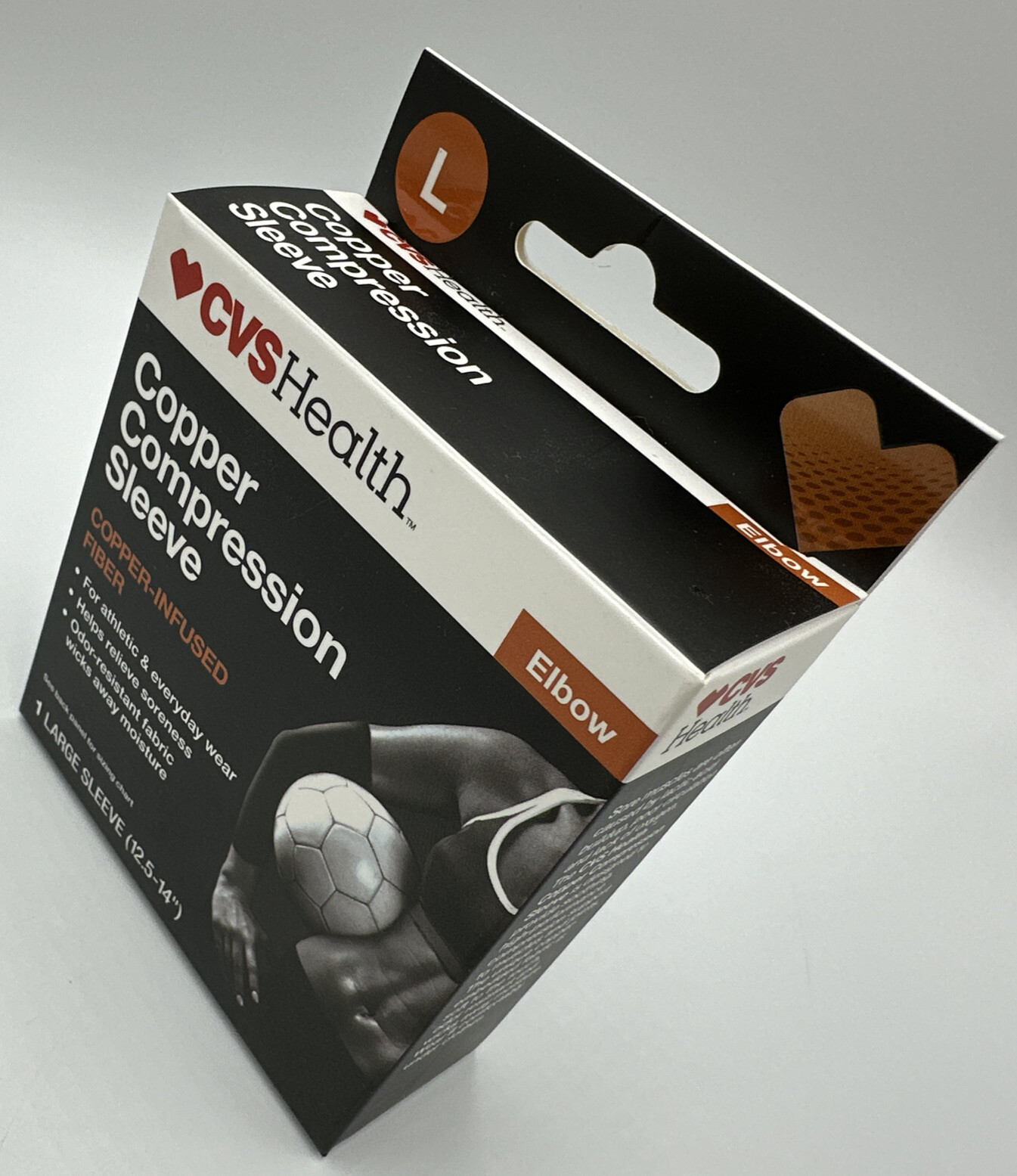 CVS Health Copper Compression Sleeve, Elbow Large