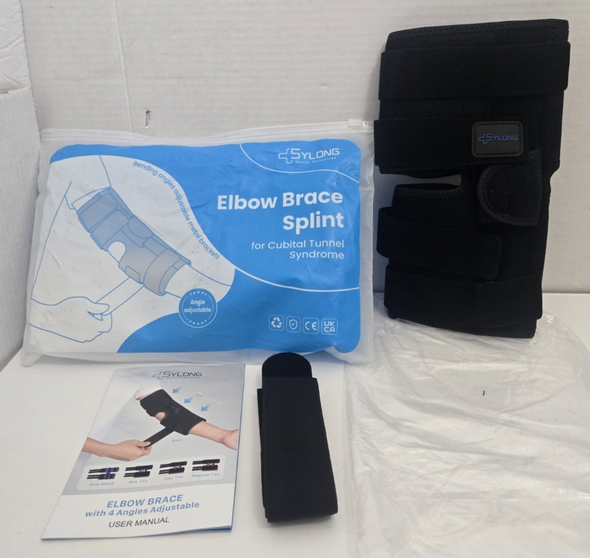 SYLONG Elbow Brace Splint Cubital Tunnel Syndrome Support Large