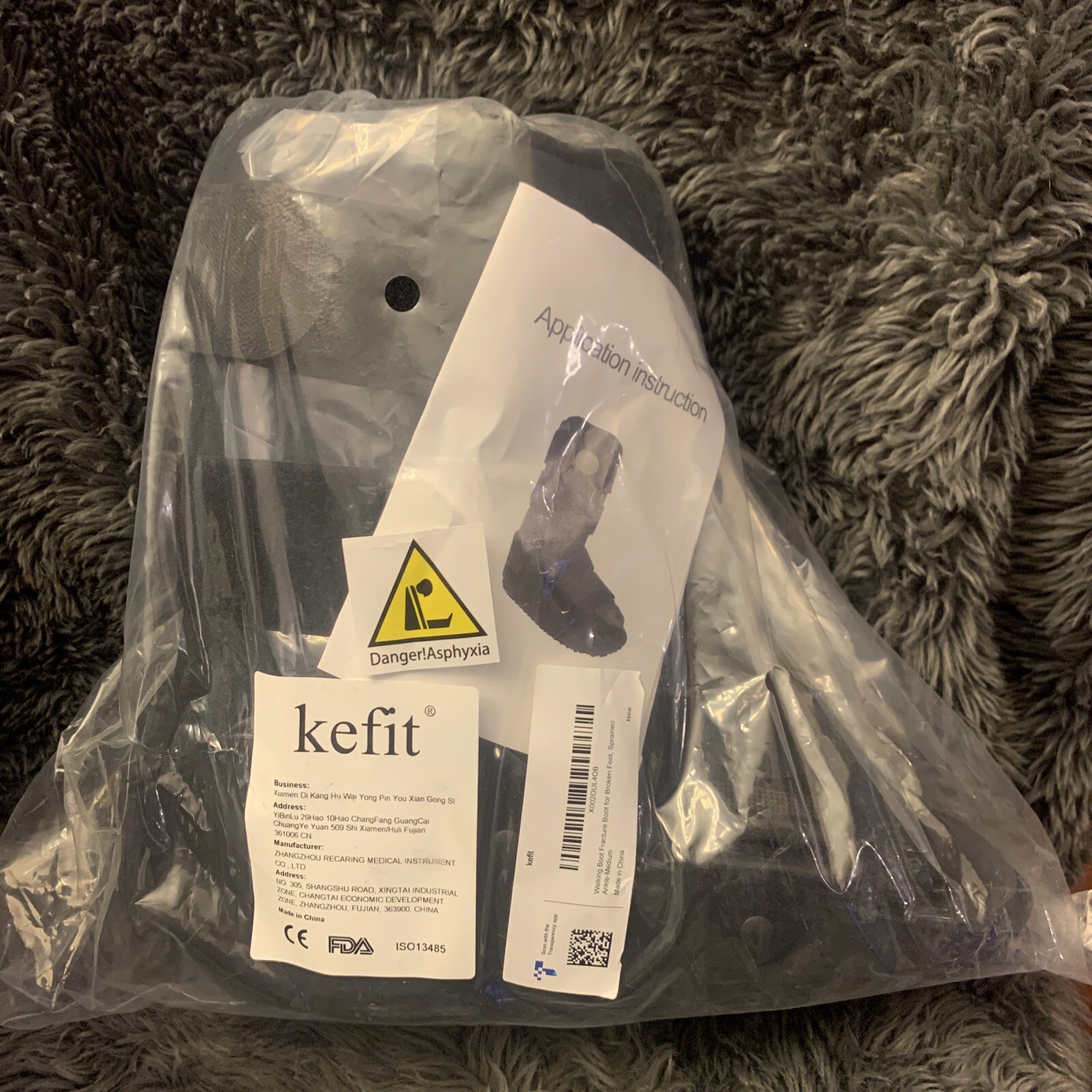 kefit Walking Boot Fracture Boot for Broken Foot, Sprained Ankle-Medium