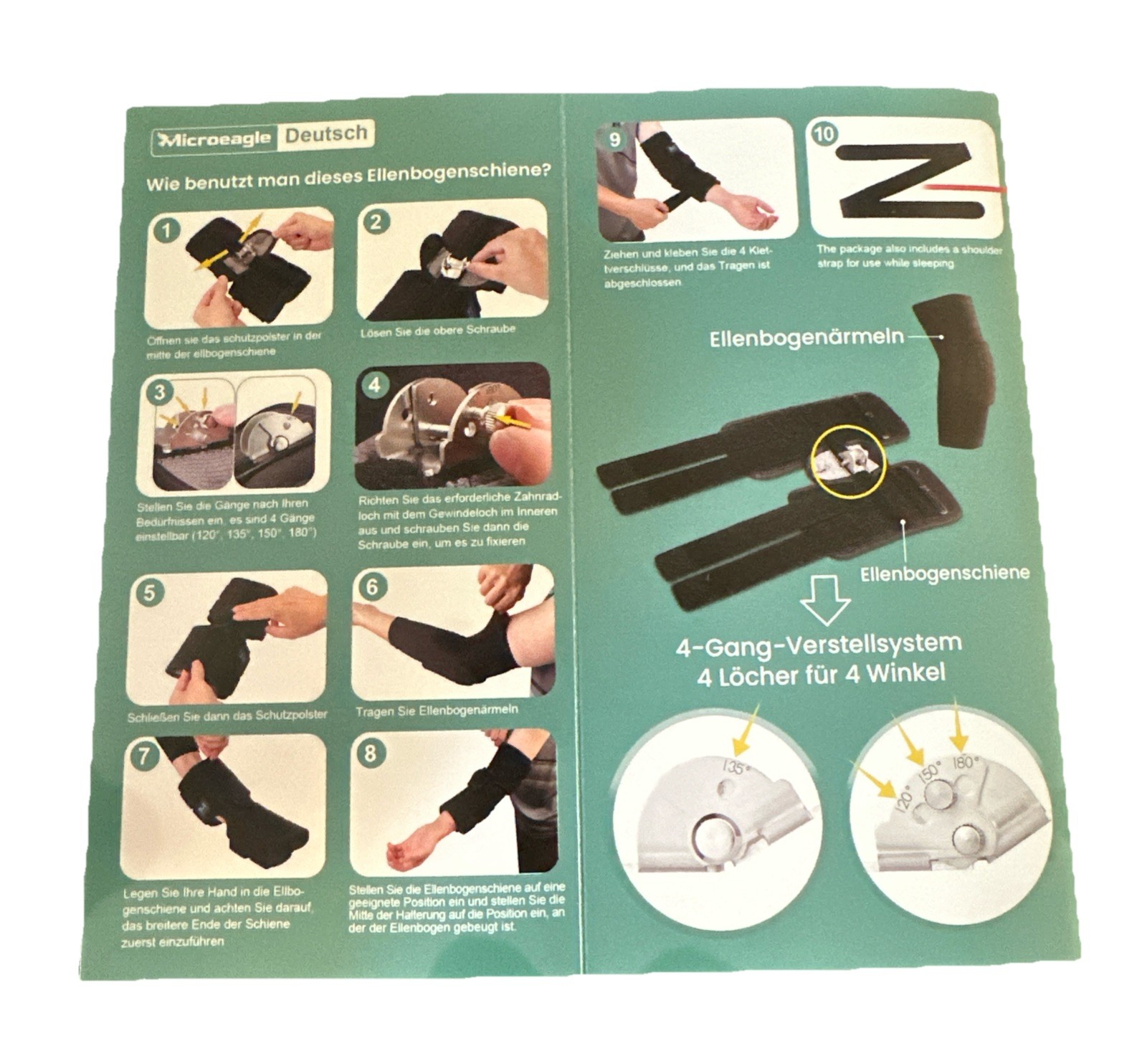 Elbow Brace for Cubital Tunnel Ulnar Nerve Pain Adjustable Splint Men & Women