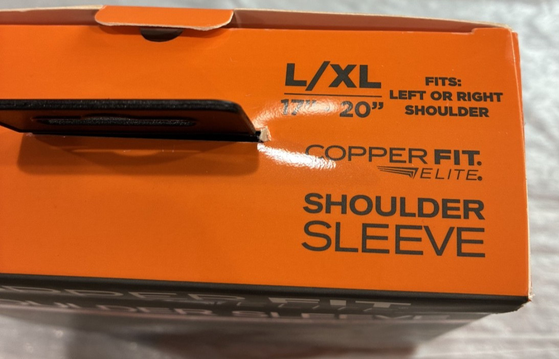 NEW IN BOX Copper Fit Elite Shoulder Sleeve – Compression – Size L/XL