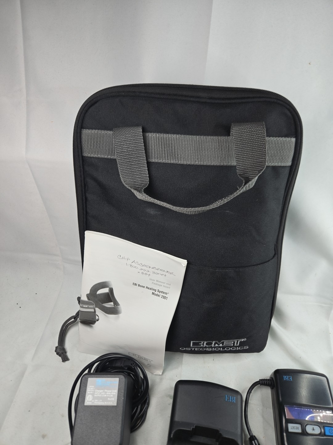 Biomet Ebi Bone Healing System Model 2001 W/ Case, Charger, Manual Tested (READ)