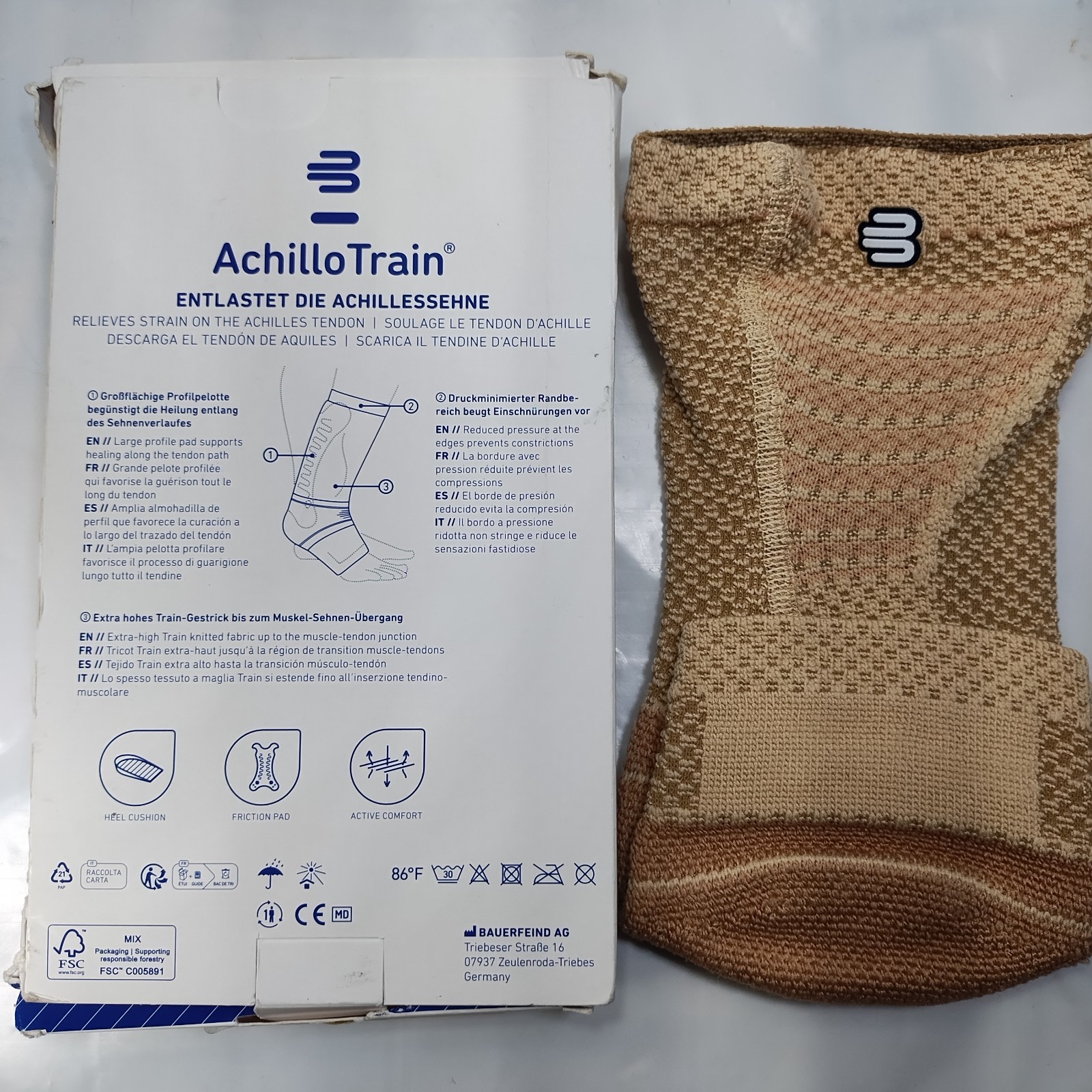 Bauerfeind AchilloTrain Achilles Tendonitis Brace, Achilles Tendon Support *READ