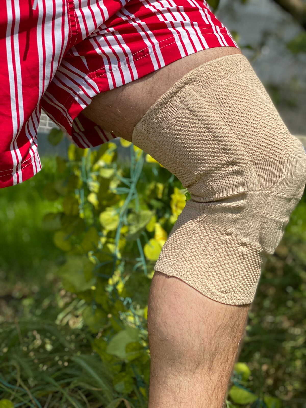 Bauerfeind GenuTrain Size 5 Knee Joint Brace Patella Support Bandage Sleeve ACL