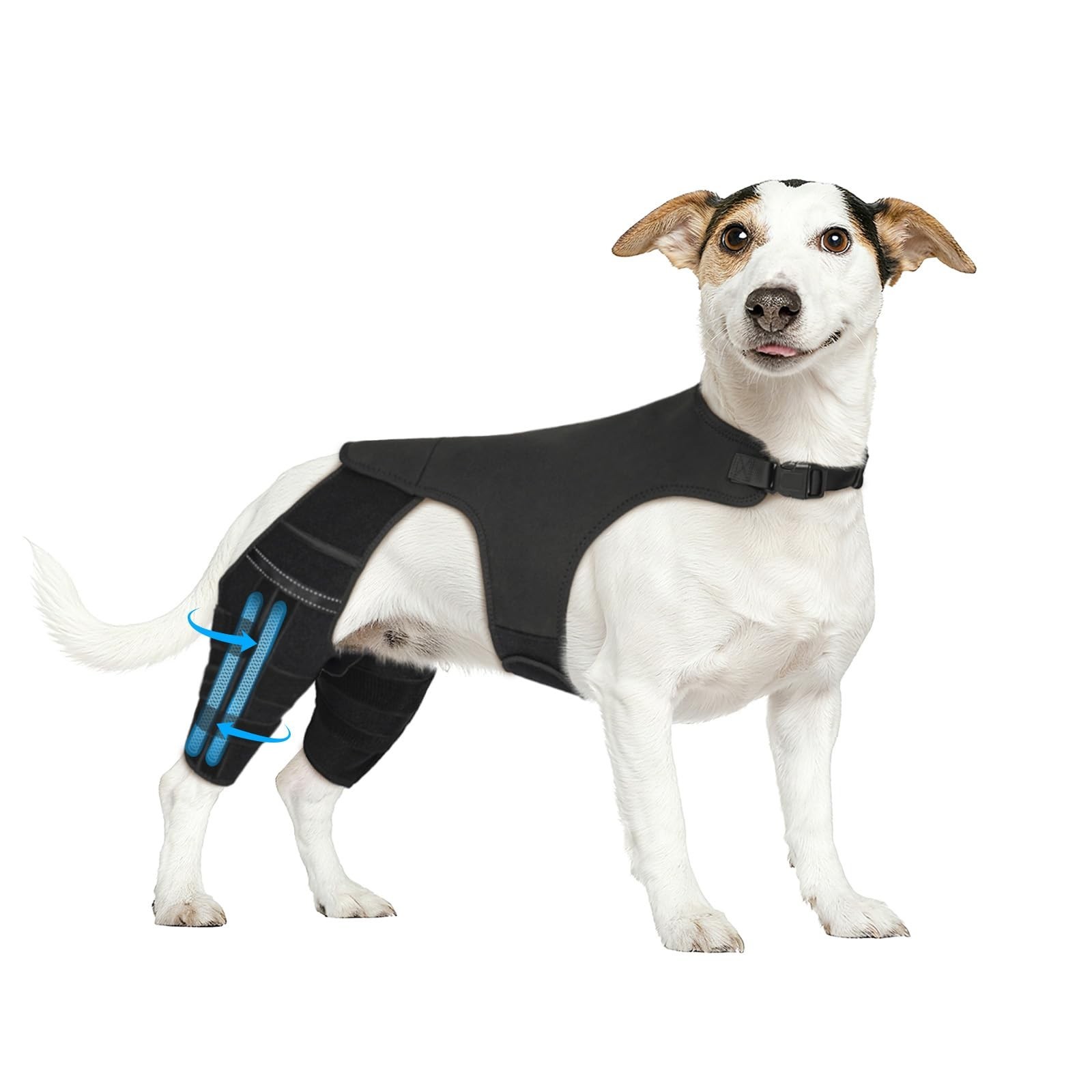 Marnonsis Dog Knee Brace for Torn ACL Hind Leg Adjustable Hip Support Small