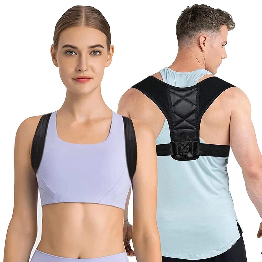 Posture Corrector Back Brace for Women and Men, Adjustable Breathable (Unisex)