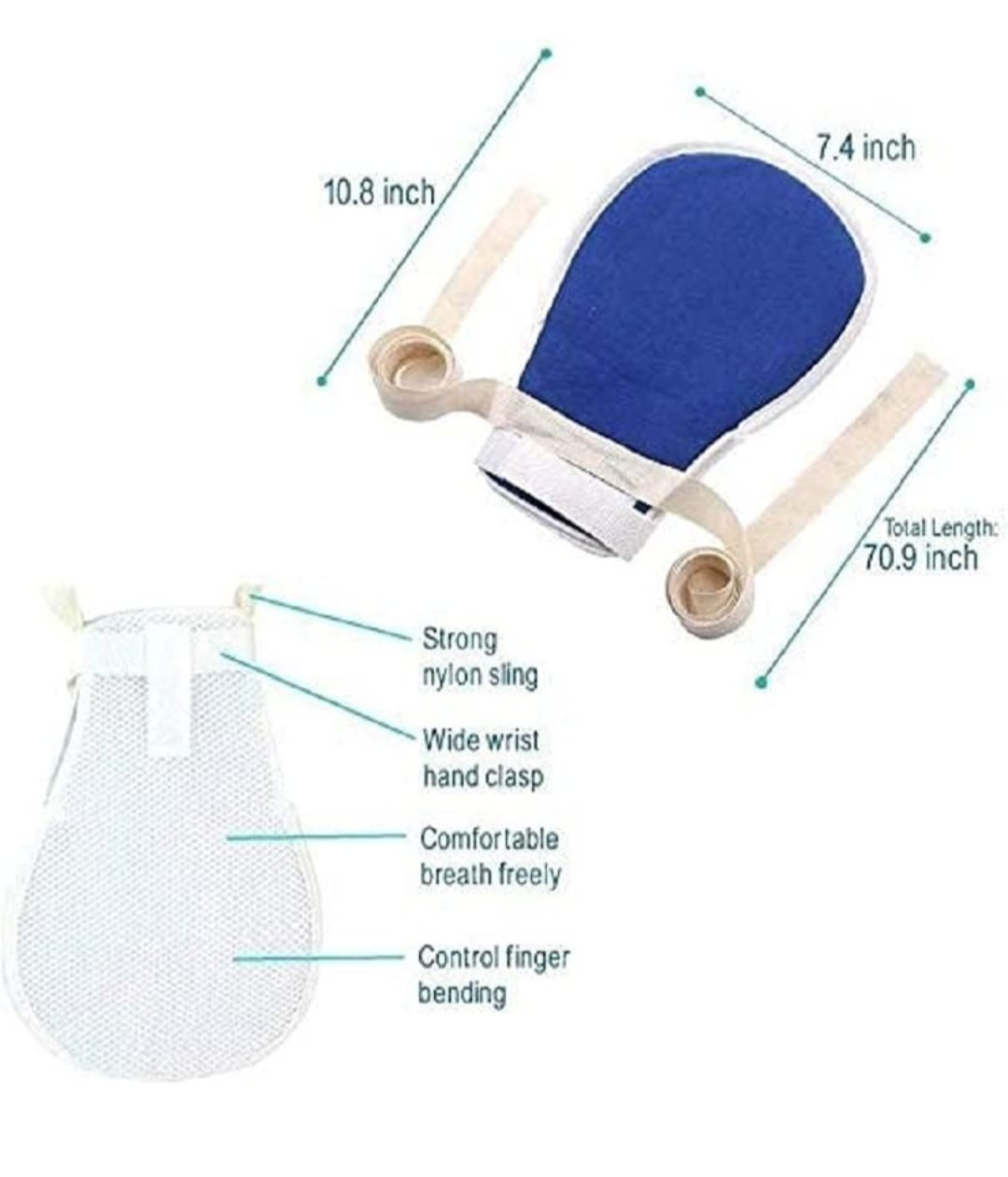 Restraints Glove Reusable Breathable for Elderly Adults Finger Restraining