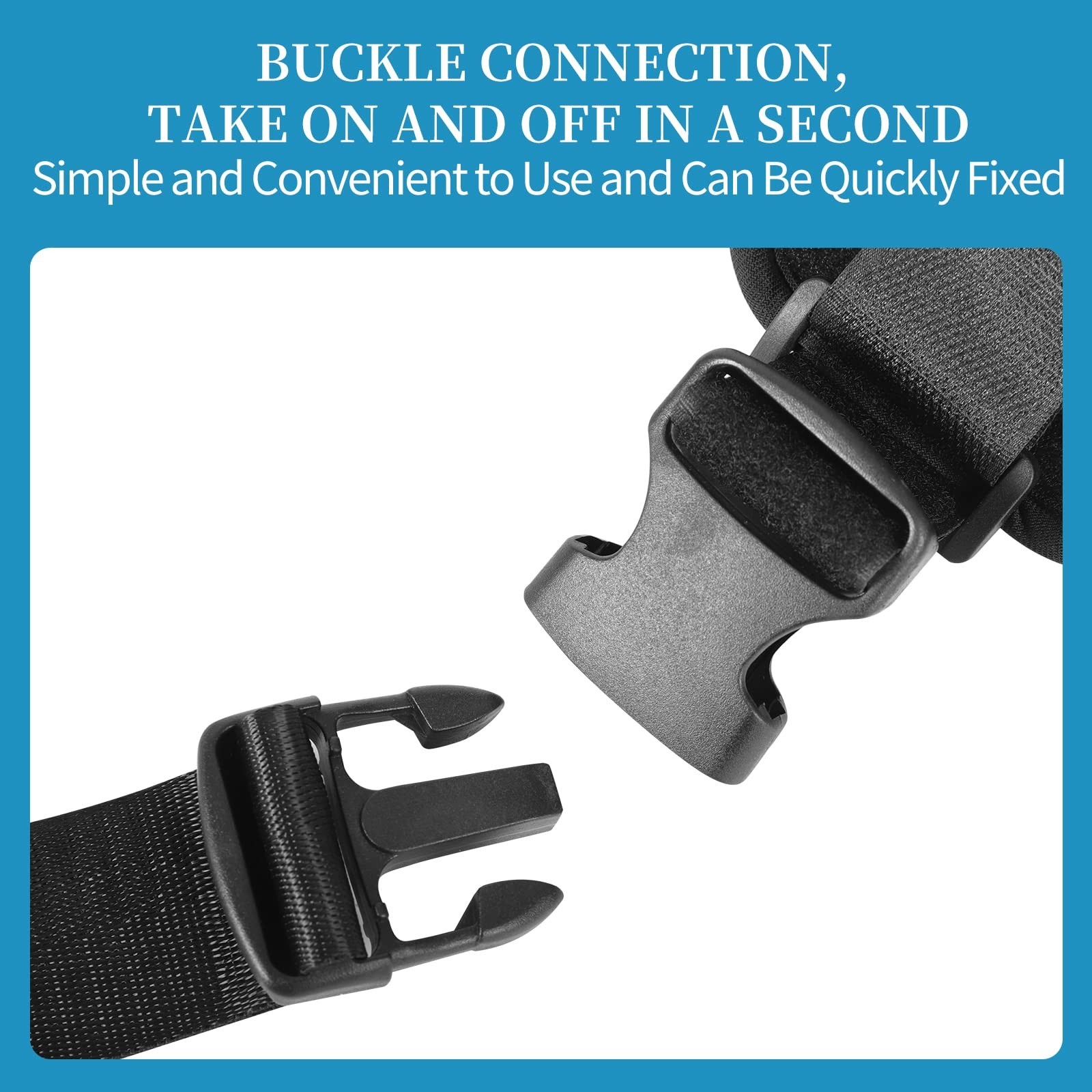 Medical Restraints Straps with Quick Release Buckles – Bed Restraint Belts for W