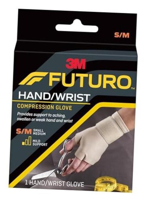 FUTURO Compression Glove, Provides Mild Support to Aching, Weak Small/Medium