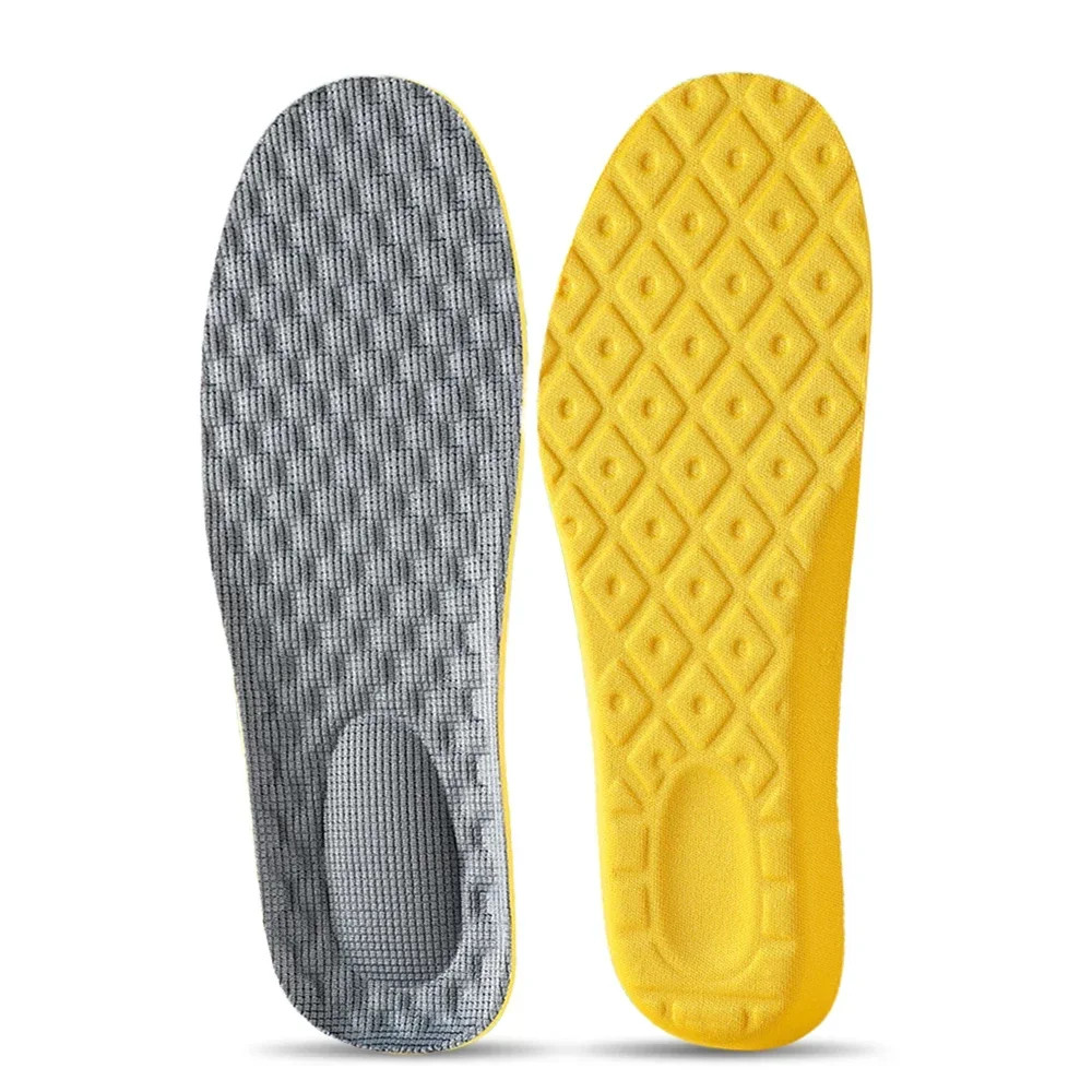 4Pcs Soft Latex Memory Foam Insoles Women Men Sport Running Foot Support Shoe Pa