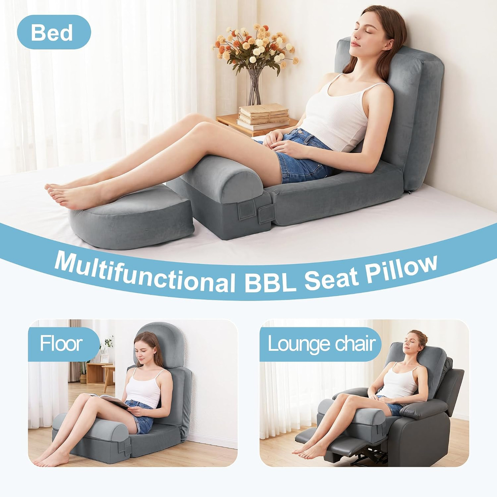 BBL Pillow After Surgery, Adjustable BBL Recovery Seat Cushion | Adjustable
