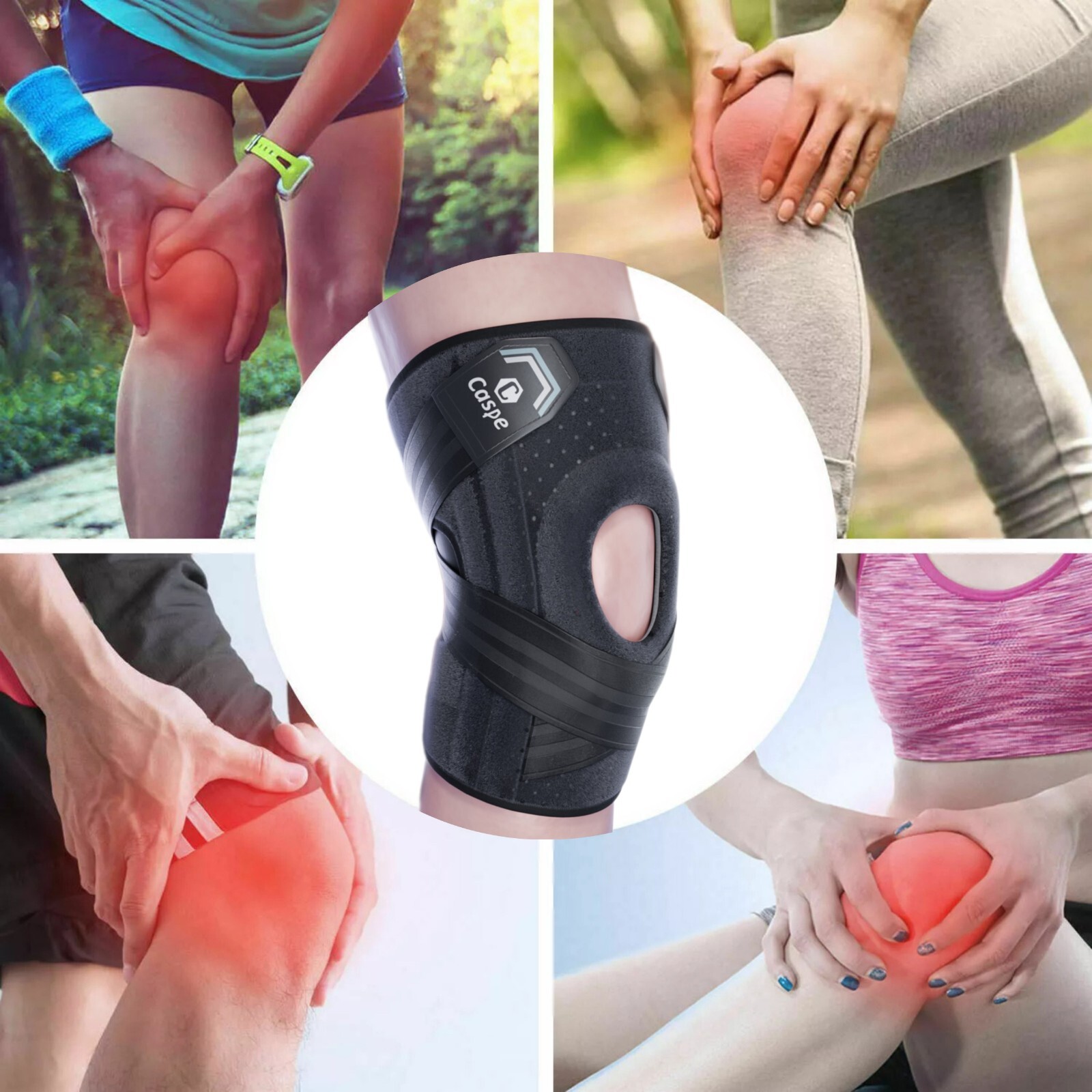Knee Brace Adjustable Compression Support for Sport Joint Pain Arthritis Relief