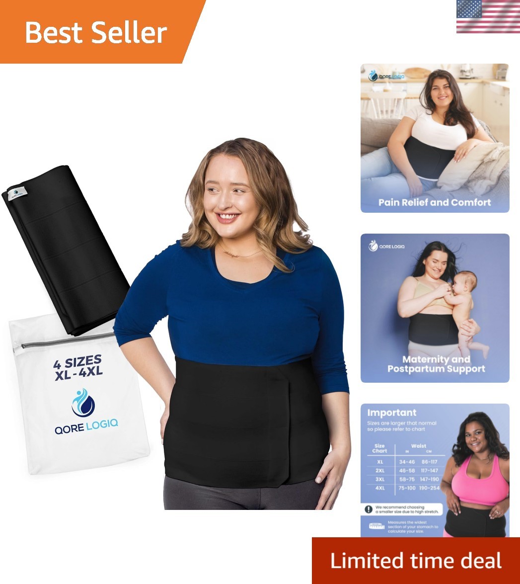 Plus Size Abdominal Binder Post Surgery – C Section Belly Binder, Postpartum …