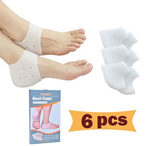 Heel Cups, Plantar Fasciitis Inserts, Heel Pads Cushion 3 Pairs