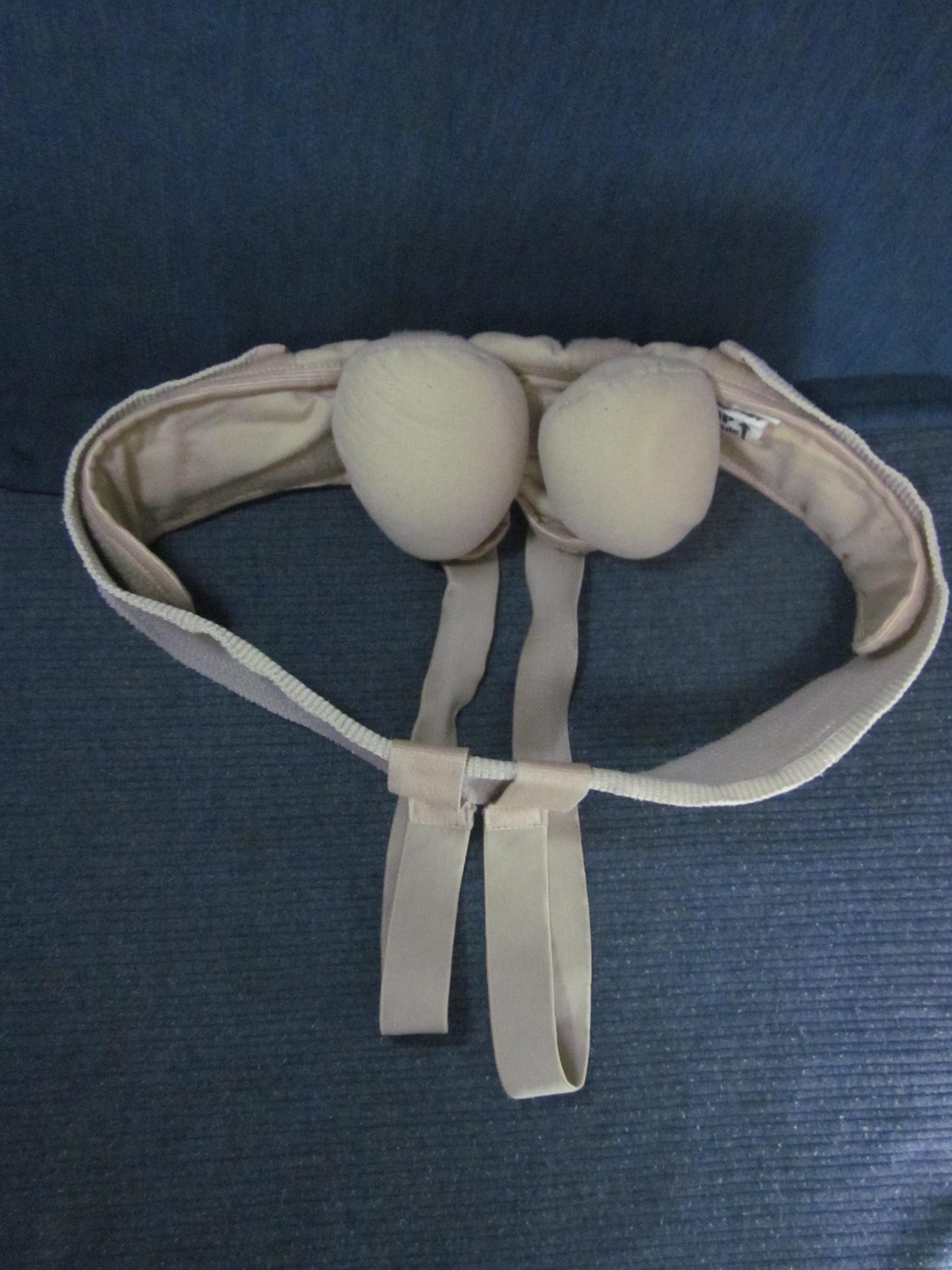 Hernia Belt Support Men Pre & Post Surgery Large Double Sided Wonder Care Tan