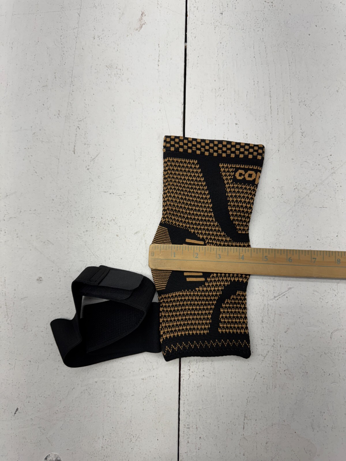 Shein Copper Black Gold Compression Ankle Sleeve Adults Size XL