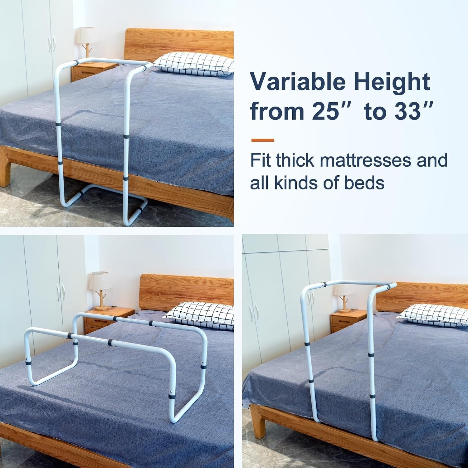 Blanket Lifter Feet Bed Cradle Foot of Bed Adjustable Height Blanket Lift Bar