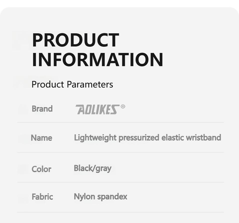 Aolikes Wrist Band Support Sleeve Gym Support Wrist Brace Wrap Breathable Elasti