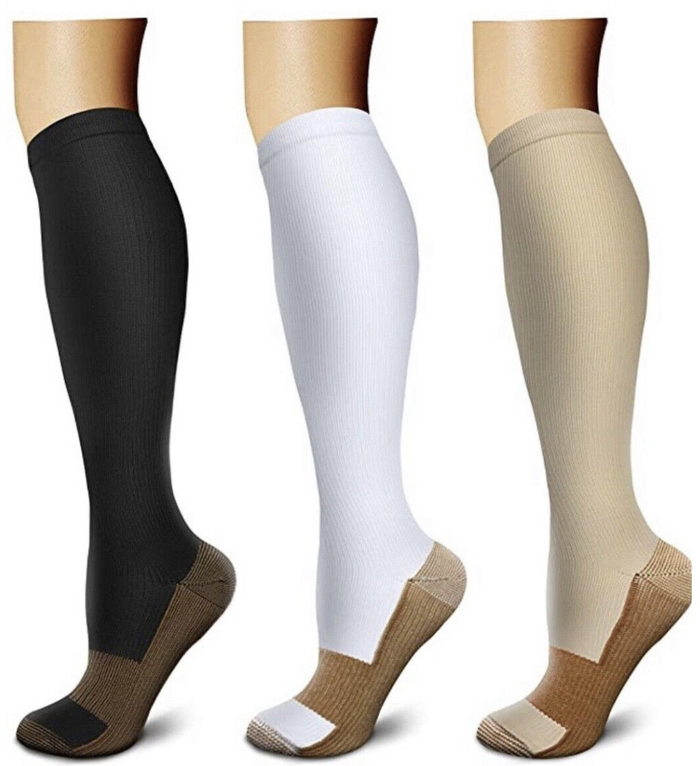 Compression Socks Stockings Womens Mens Knee High Medical 20-30 mmHG S/M-X/XL AI