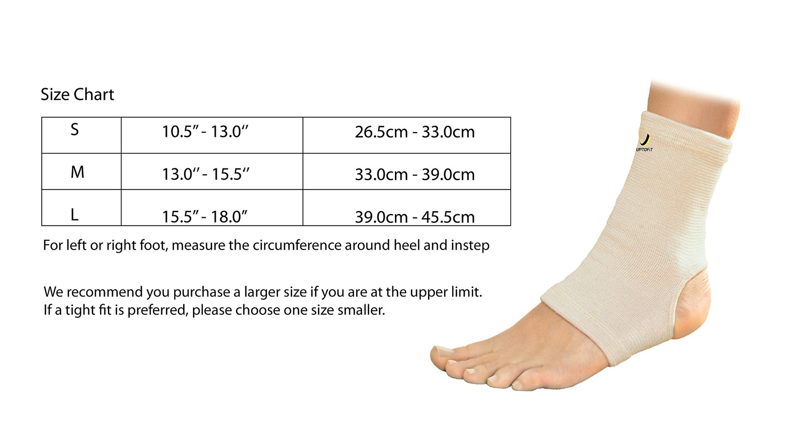 Copper Ankle Compression Sleeve Support Brace Plantar Fasciitis Small 1 Piece