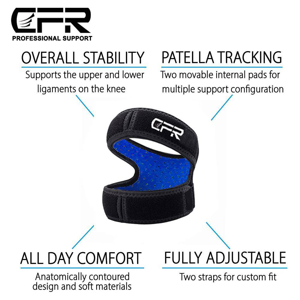 Knee Support Patella Stabilizer Strap Band Tendon Brace Joint Pain Sports Gym CF