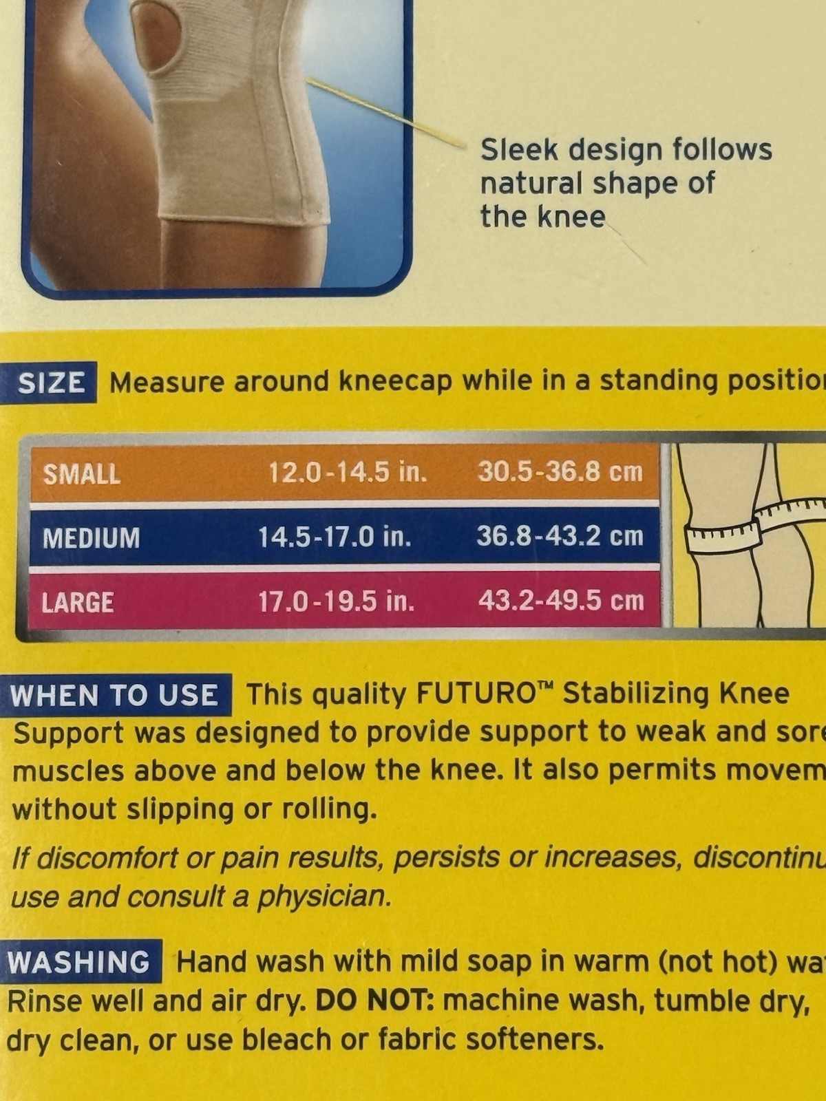Futuro Stabilizing Knee Brace Dual Side Stabilizers L