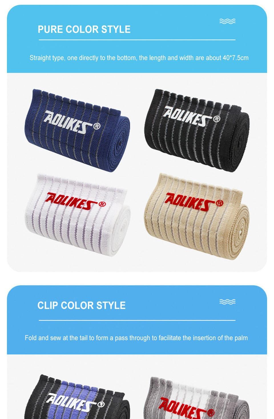 Aolikes 1pc 40-180cm Compression Bandage Protector Knee Support Brace Sports Ela