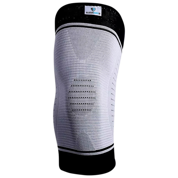 SleeveKneed Knee Sleeve (Black/Gray, Small)