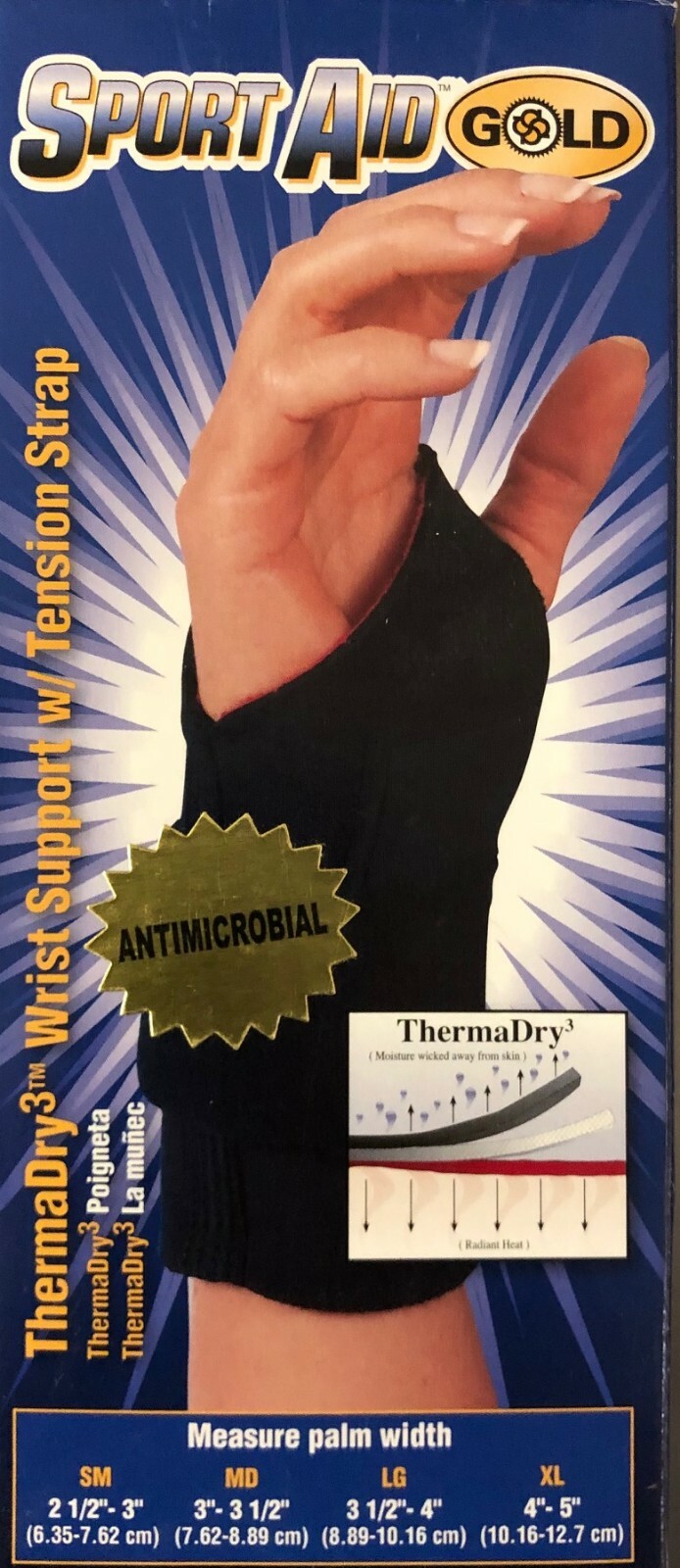 ThermaDry Wrist Supports- Carpal Tunnel support – adjustable and left or right