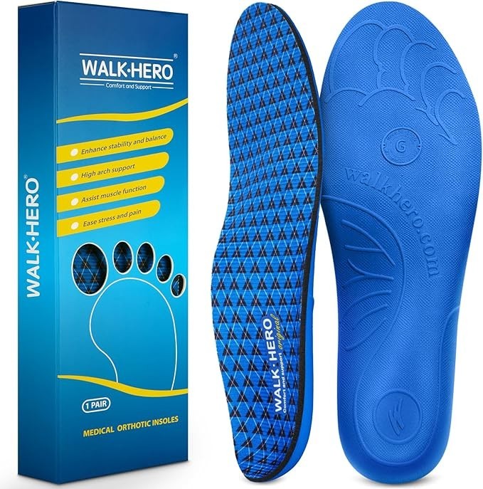 Walkhero – Plantillas ortopédicas para fascitis plantar, soporte de arco alto, a