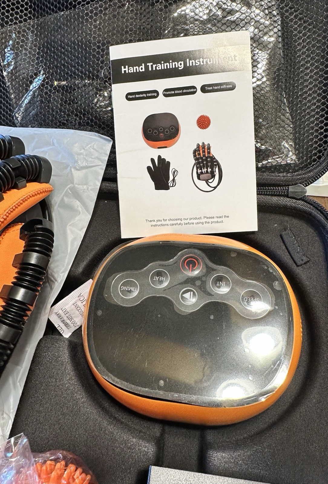 Rehabilitation Robot Glove Stroke Arthritis Recovery XL LEFT Heat