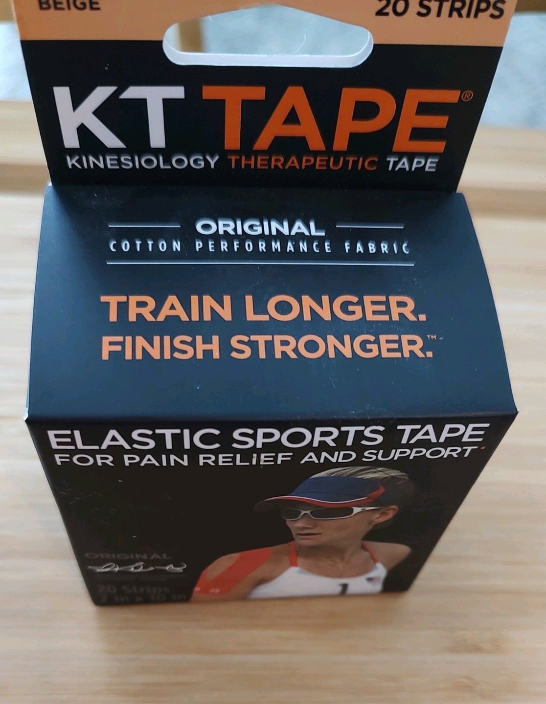 KT Original Cotton Elastic Kinesiology Therapeutic Tape 20 stips 2×10″ Beige