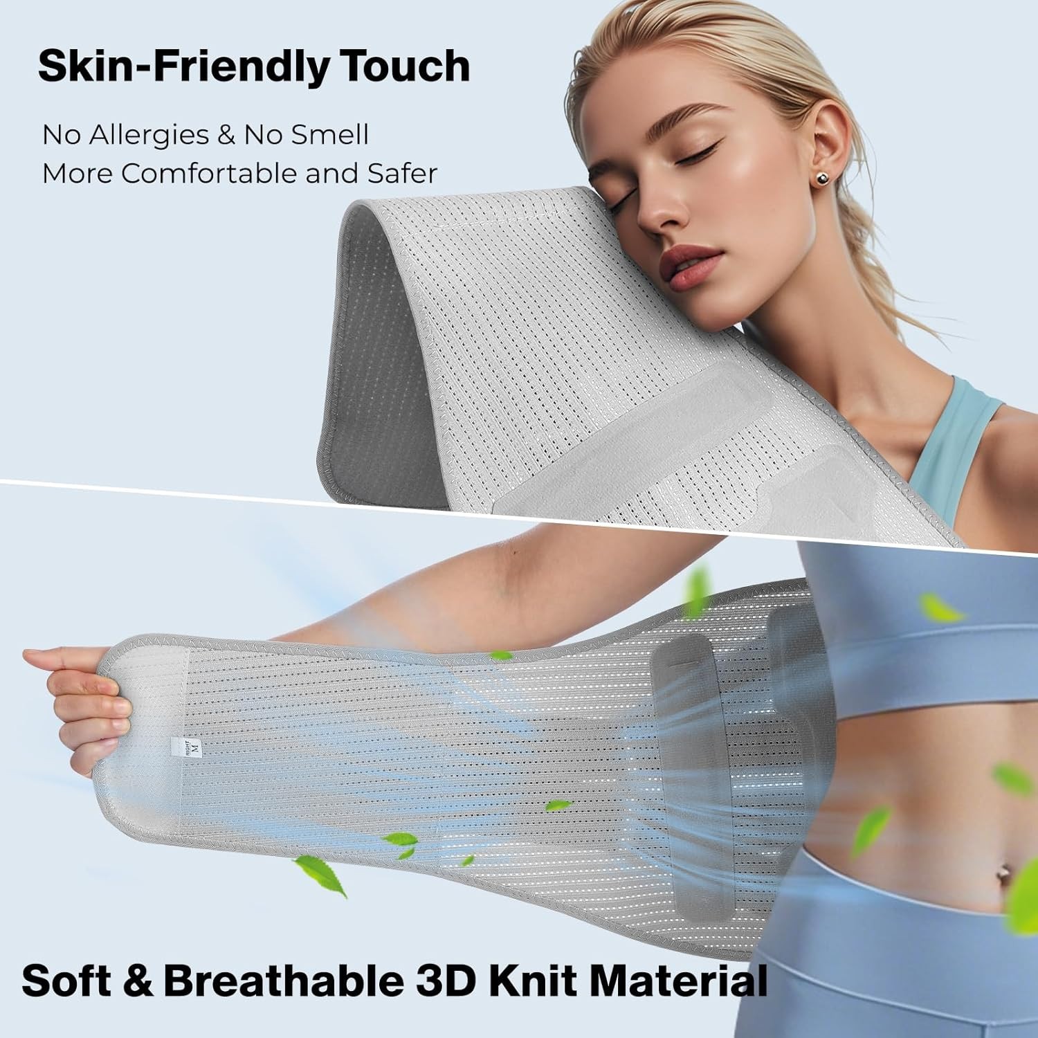 NEENCA Back Brace Pain Relief Bionic Support System UNISEX Gray Size 3XXX