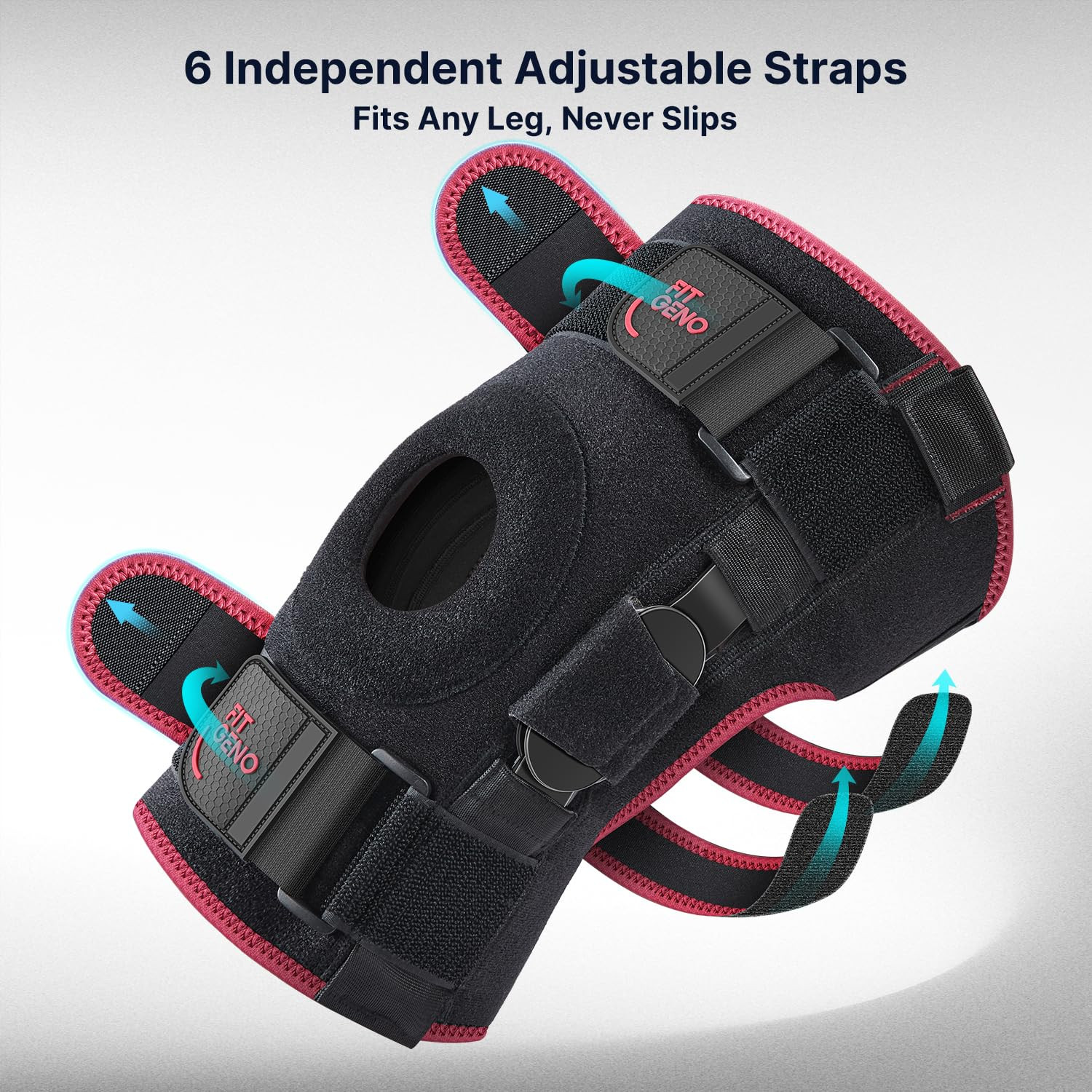 Hinged Knee Brace for Women: Adjustable Knee Brace with Side Stabilizers – Breat