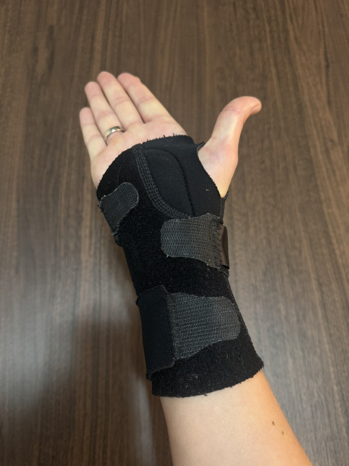 Right Hand Wrist Support Braces Relief Wrist Joint Sports Black Size S/M