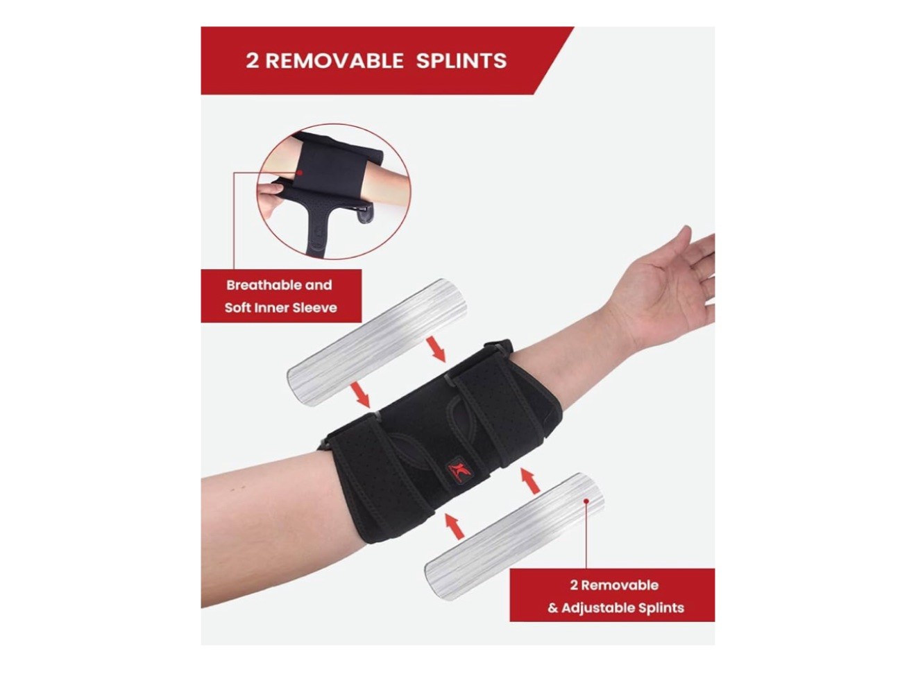 Elbow Brace Comfortable Night Sleep, Cubital Tunnel Syndrome, (M)