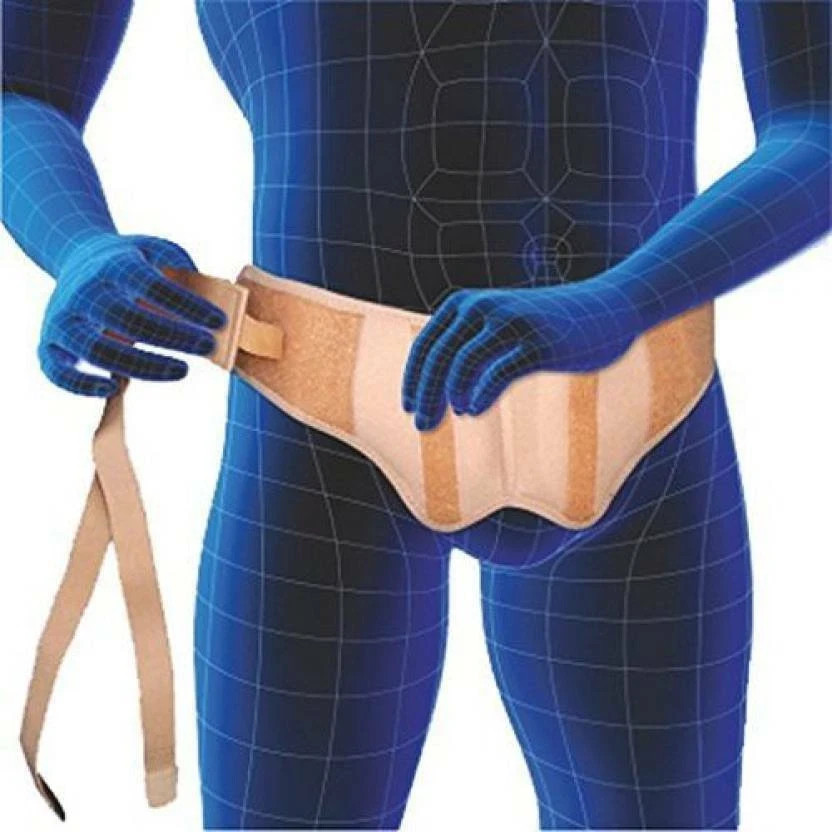 Double Inguinal Hernia Truss Support Belt Men Adjustable Groin Strap Relief Band