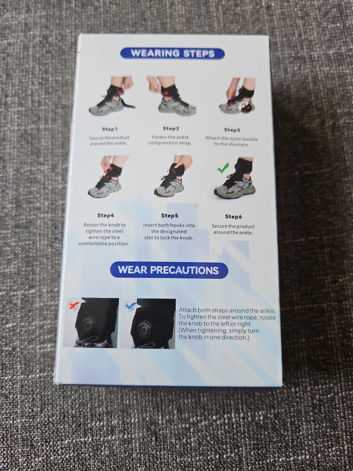 Foot Drop Ankle & Foot Brace, Adjustable Nylon Support S/M, New Free Shipping