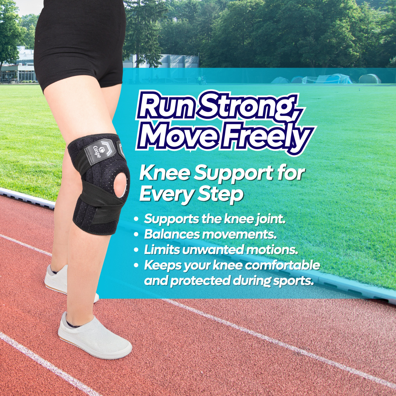 Knee Sleeve Compression Brace Support Meniscus Sport Joint Pain Arthritis Relief