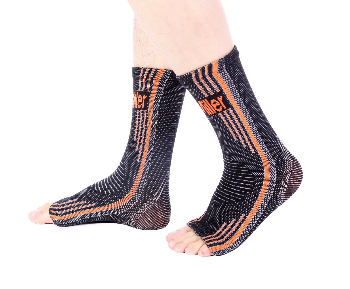1 Pair 20-30 mmHg Ankle Compression Sleeve Plantar Fasciitis Support
