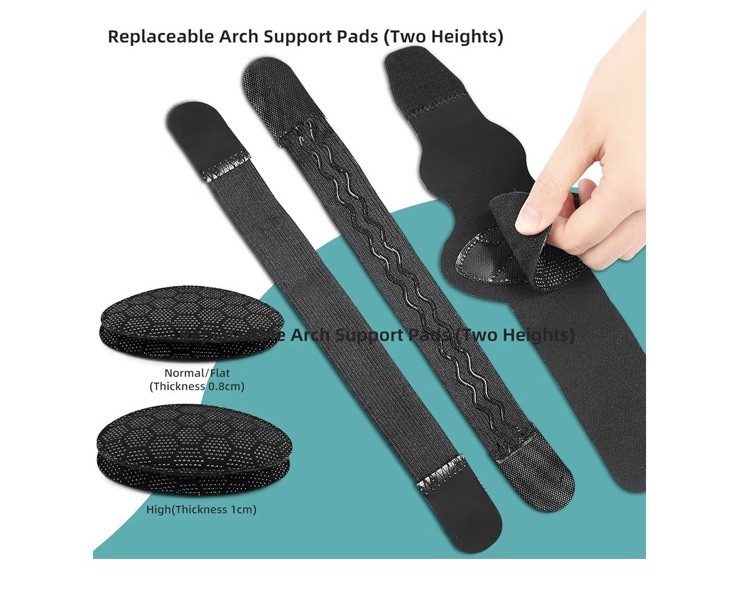 Foot Care Arch Support Compression Plantar Fasciitis Sleeve Pair NEW
