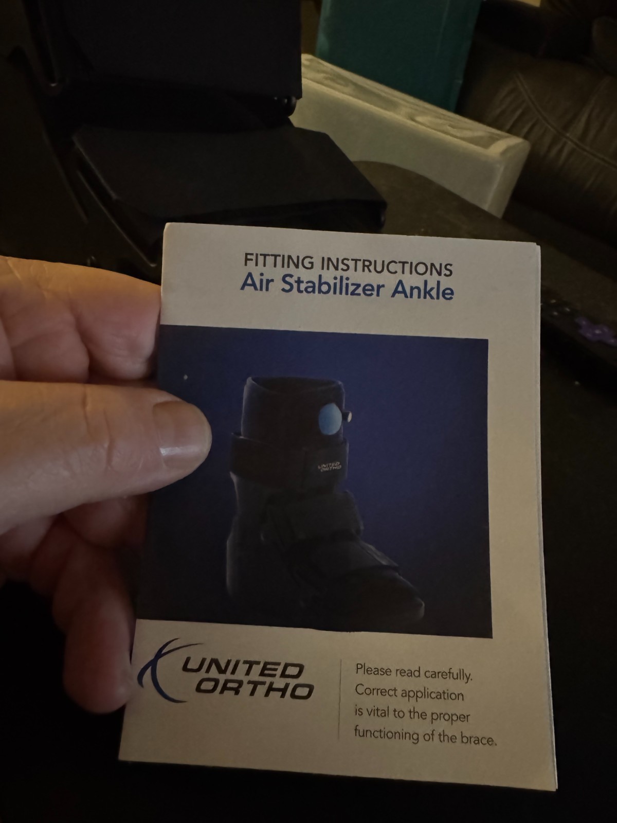NWT United Ortho USA14115 Air Cam Walker Fracture Boot, Ankle Stabilizer w/ship!