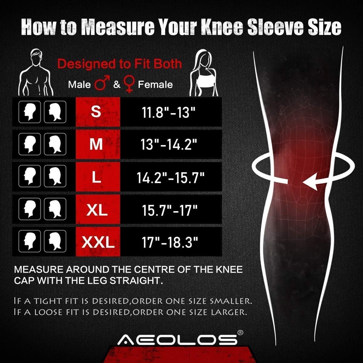 Knee Sleeves 1 Pair，7mm Compression Knee Braces for Heavy-Lifting,Squats,Gym …