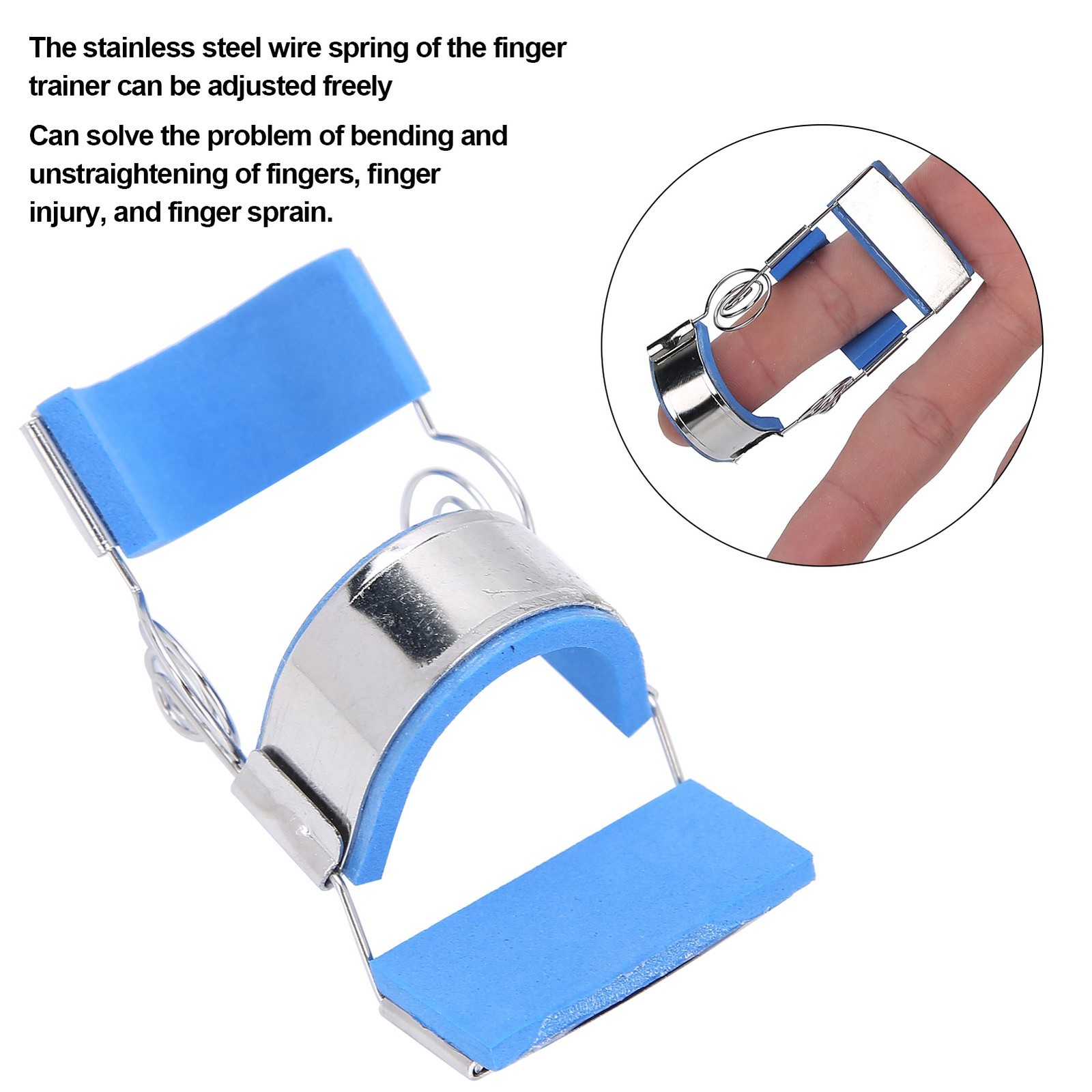 Stainless Steel Finger Rehabilitation Trainer Sprain Fracture Fixing Finger